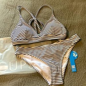 CUPSHE NWT striped bikini